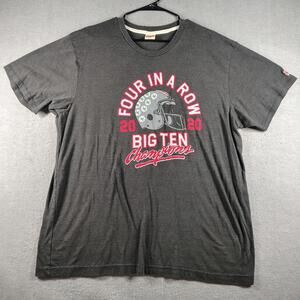 Homage Mens XXL Ohio State Buckeyes Big Ten Champions 2020 Tee College Fan EUC